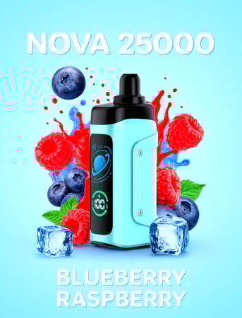 صورة نوفا توت ازرق مع توت 25000 سحبة من متجر القلعة فيب