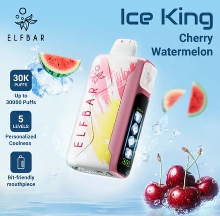 الف بار كينق 30000 سحبة - ELFBAR ICE KING نيكوتين 20MG