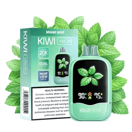 جهاز سحبة كيوي فيجن KIWI Vision بنكهة نعناع ميامي