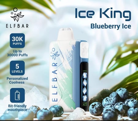 الف بار كينق 30000 سحبة - ELFBAR ICE KING نيكوتين 20MG