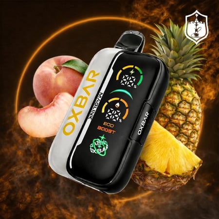 سحبة أوكس بار ماج لينك 36000 سحبة نكهة خوخ أناناس