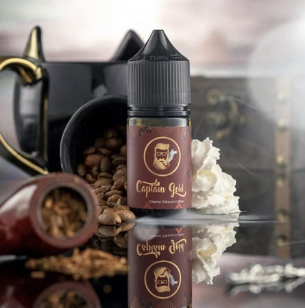 نكهة كابتن قولد كريمة توباكو قهوة سولت نيكوتين Captain gold Creamy Tob