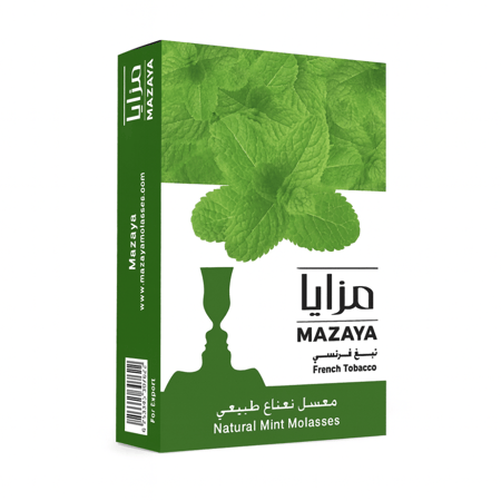 معسل مزايا نعناع طبيعي 50 جرام – Mazaya Natural Mint Molasses 50g