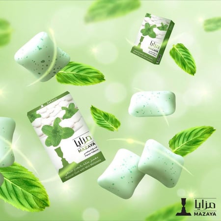 صورة معسل مزايا علكة بالنعناع طبيعي 50 جرام Mazaya Natural Gum with Mi