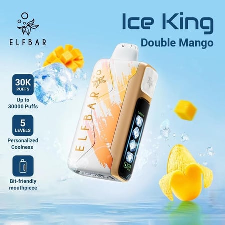 الف بار كينق 30000 سحبة - ELFBAR ICE KING نيكوتين 20MG