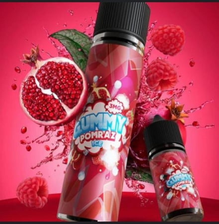 قيمي رمان آيس 60مل 3mg GUMMY POMRAZ ICE