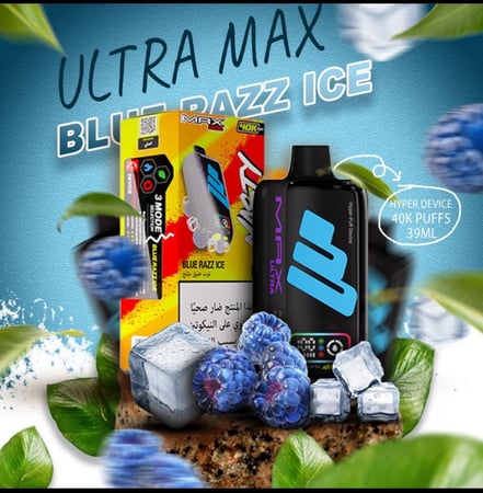 سحبة ناستي ماكس الترا 40 الف NASTY MAX ULTRA 40K توت ازرق بلوبيري راز