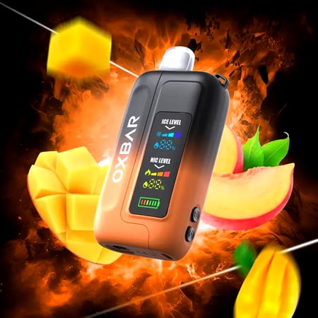 سحبة أوكس بار 30 ألف نكهة خوخ - OXBAR ICE-NIC Peach Flavor