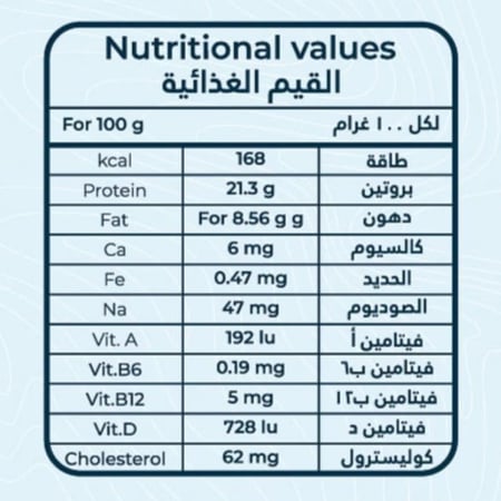 سمك سالمون - مجمد ( 7 كجم )