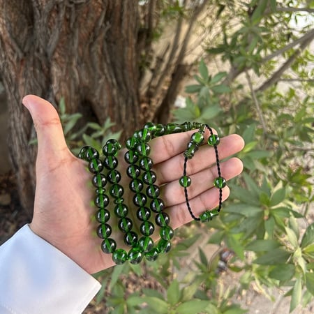 مسباح فاتوران اخضر شفاف تمليكة