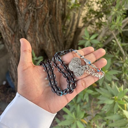 مسباح فاتوران ازرق شفاف