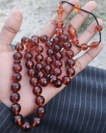 مسباح فاتوران عسلي ترتروك تمليكة سبحة عمر