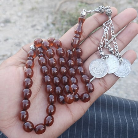 مسباح فاتوران عسلي سبحة عمر