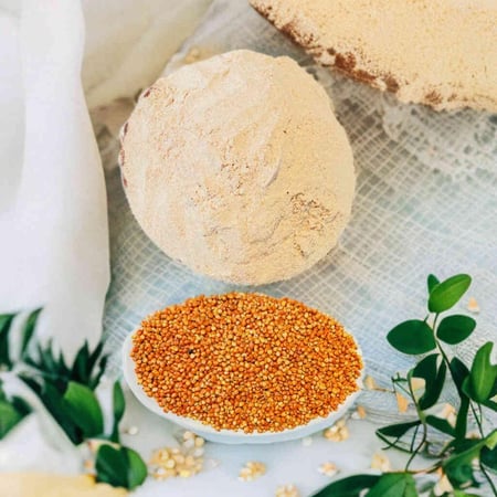 ذرة حمراء مطحونة