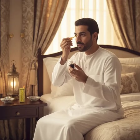 كحل الإثمد الأصفهاني الأصلي بماء زمزم وماء الورد