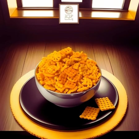 مكسرات مقرمشة مشكلة كرسبي نكهة جبن بالوزن