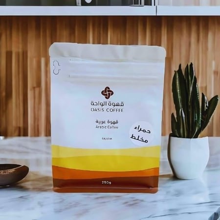 قهوة الواحة حمراء مخلط 250 جرام