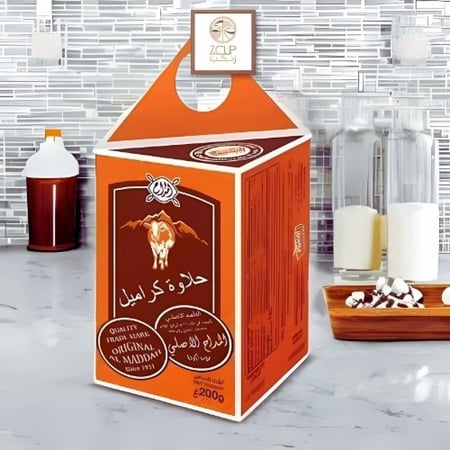 حلاوة ابو بقرة كراميل المداح 200 جرام