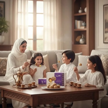 كرات تمر محشية طحينة  سخية