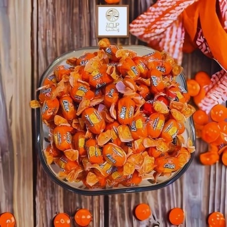 حلاوة سكاكر برتقال بالوزن