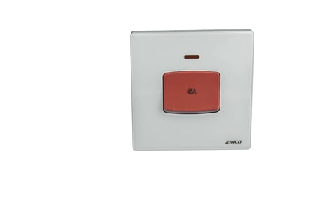 مفتاح مكيف ابيض جلاس7*7 ZINCO