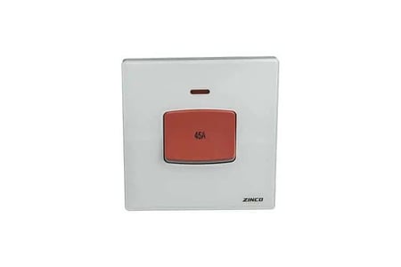 مفتاح مكيف ابيض جلاس7*7 ZINCO