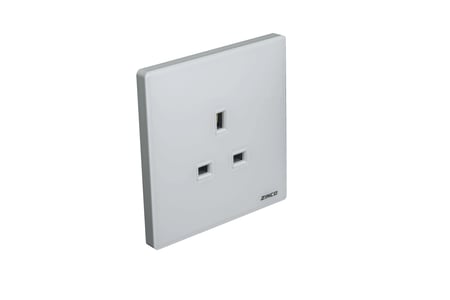 فيش بدون مفتاح ابيض جلاس ZINCO A13
