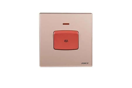 مفتاح مكيف ذهبي جلاس7*7 ZINCO A45