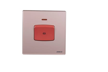 مفتاح مكيف ذهبي جلاس7*7 ZINCO A45