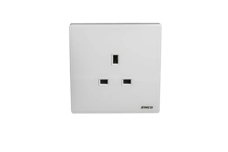 فيش بدون مفتاح ابيض جلاس ZINCO A13