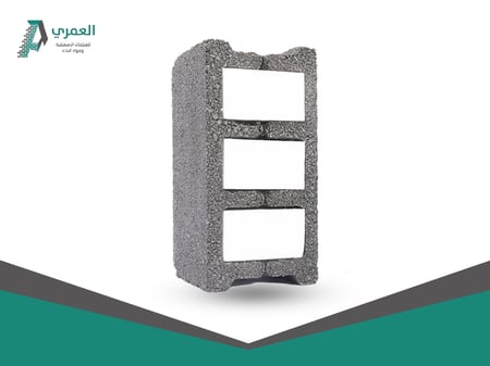 بلك اسمنتي معزول مقاس ٢٠*٤٠