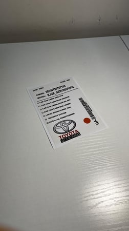 استكر تويوتا - عمومي