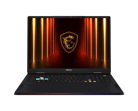 لابتوب MSI Raider A18 HX RTX 5090 – معالج Ryzen 9 9955HX3D، رام 64GB، SSD 2TB، شاشة 18 بوصة 120Hz