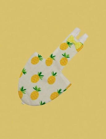 (مقاس L ) قطعه واحده حفاظ طائر بنقش عشوائي من الأزهار والأناناس، قطعة واحدة، مستلزمات الطيور، بنطلونات فيزيولوجية للطيور، حفاظات للطيور، بدلات طيران للحمام والببغاوات، مريحة، قابلة للتنفس، لطيفة