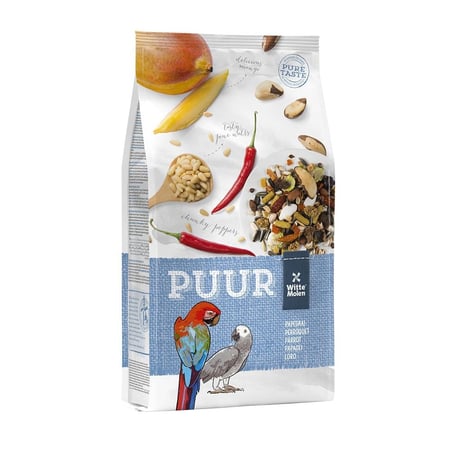 PUUR Parrot Gourmet seed mix for parrots (2kg)- وت مولن بيور جورميه خليط البذور طعام لطيور للببغاء