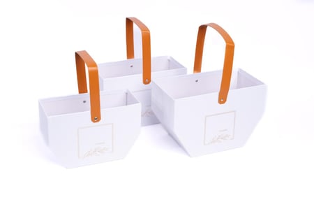 طقم 3 علب شيال أبيض