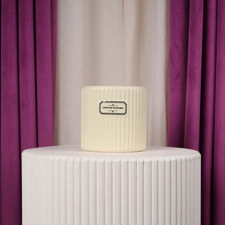 فازة ورد سيراميك اصفر