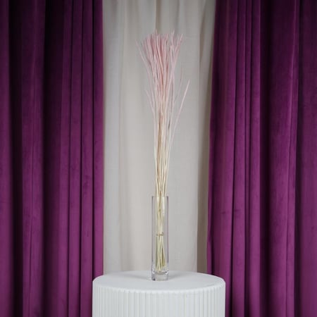 باقة زهور مجففة وردي فاتح