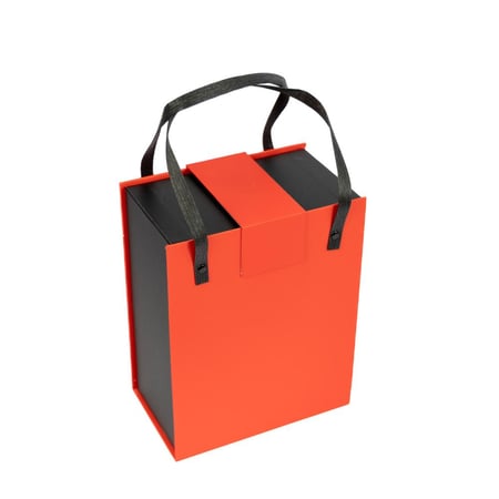 علب مستطيل ابيض واحمر شيال