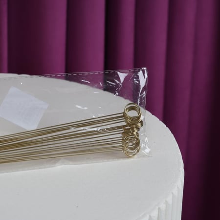 حامل كروت ذهبي شكل دائرة صغير (ربطة)