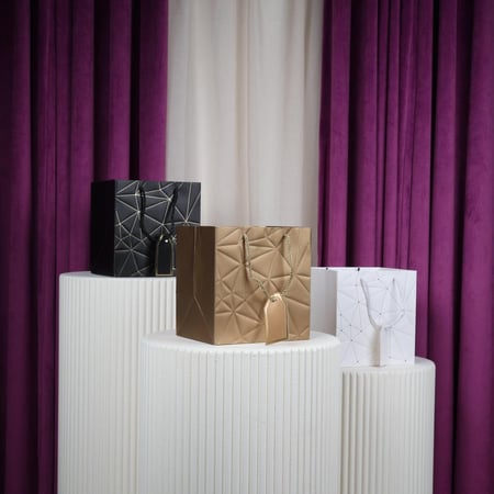 أكياس مستطيل فضي شيال درزن