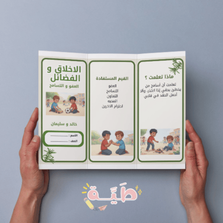 الاخلاق و الفضائل - خالد و سلمان - العفو و التسامح - لغتي خامس الترم الاول