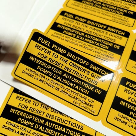 استيكر امان طرمبة البنزين لشنطة الفورد