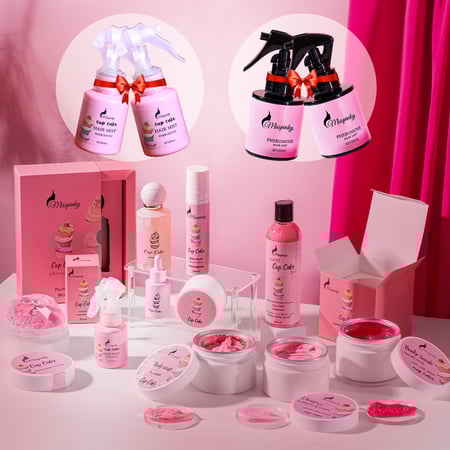 مجموعة الكب كيك الشاملة + 4 معطرات شعر مجانا