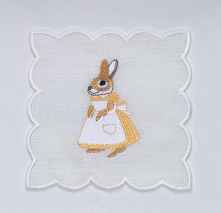 مفرش صغير تصميم الارنب اصفر (Small Napkins)