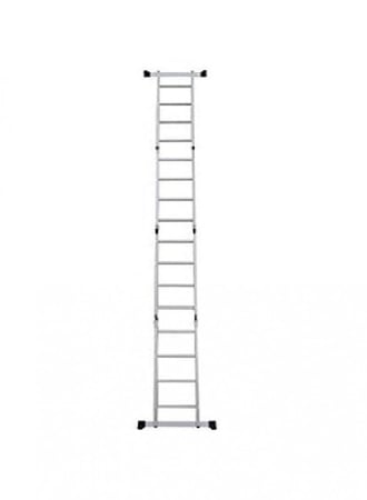 تحويل سلم المنيوم 16 درجة لوضعية السلم المستقيم الطويل