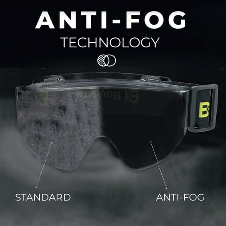 نظارات سلامة ضد الضباب شفاف تركي S-550 - TRANSPARENT - ANTI FOG