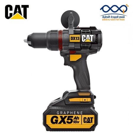 دريل بطارية 18 فولط 5 امبير مع همر CAT DX13