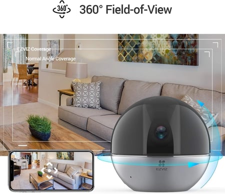 باقة 2 كاميرا مراقبة واي فاي المتحركة بدقة 4 ميجا Ezviz C6W