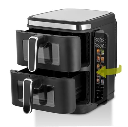 السيف قلاية كهربائية ديجيتال 11 لتر دورين اسود 5800واط